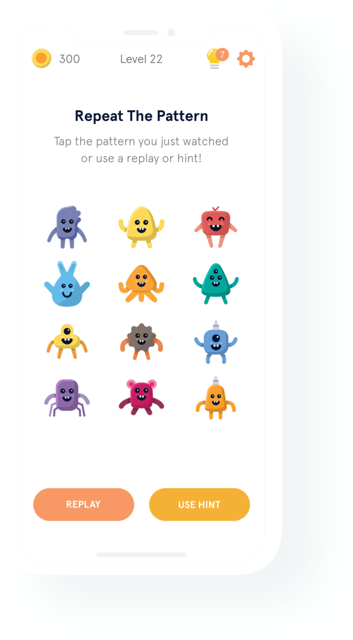 Memory Goons app screenshot